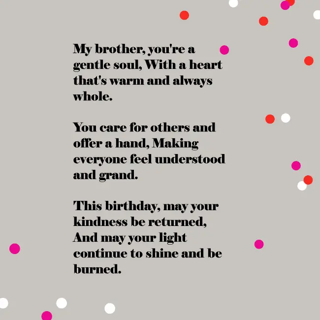 Birthday Poems For Little Brother