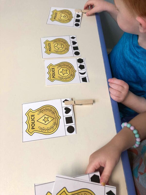 Preschool Police Theme Activities