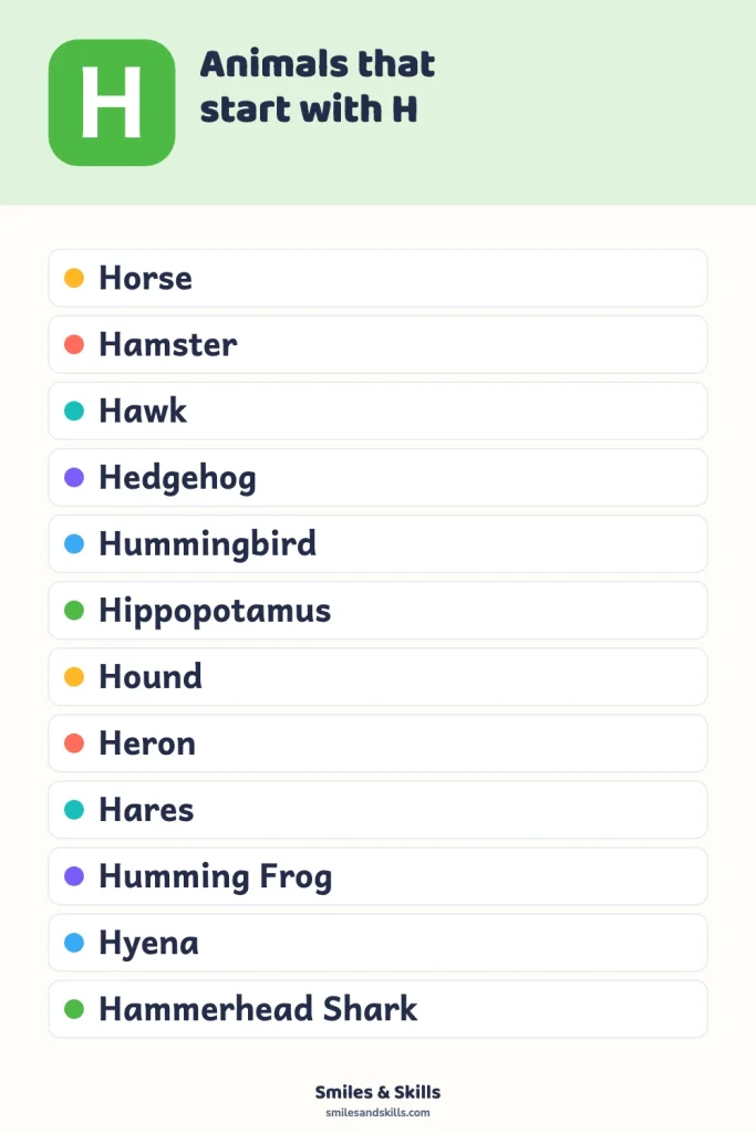 Animals That Start With the Letter H: Discover Hidden Gems!
