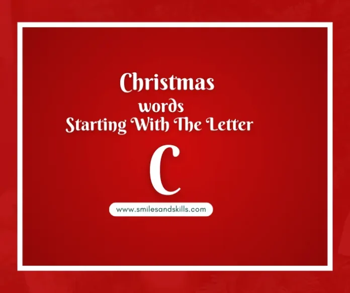 Christmas Words That Start With C