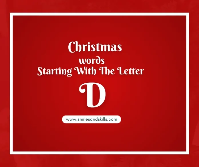 Christmas Words That Start With D