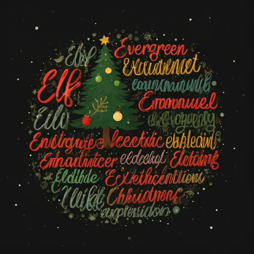 Christmas Words That Start With E