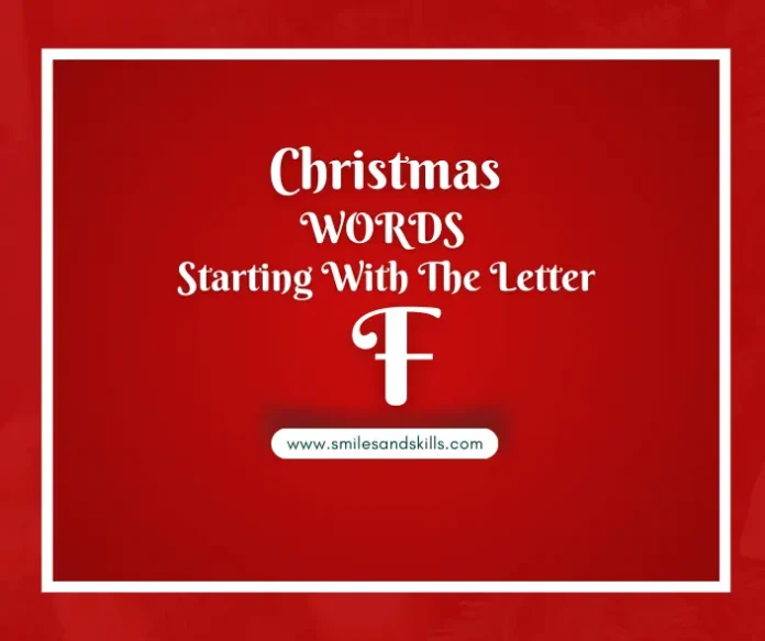 Christmas Words That Start With F