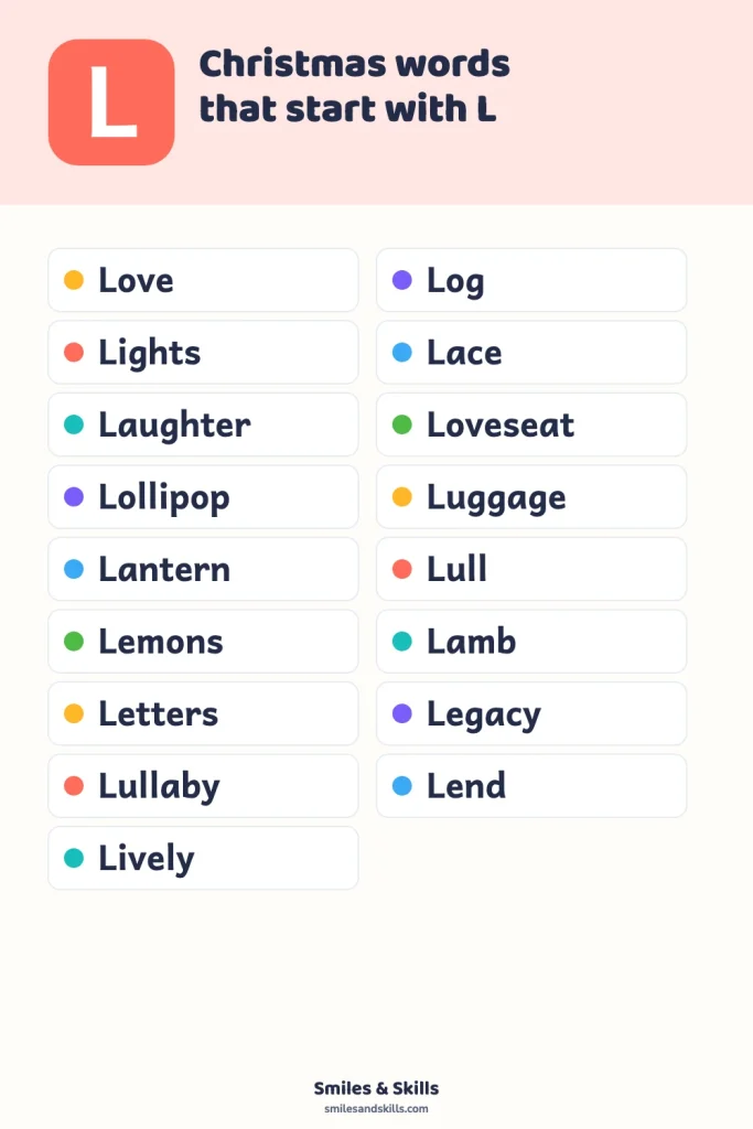 20 Christmas Words That Start With L: Light Up Your Holidays