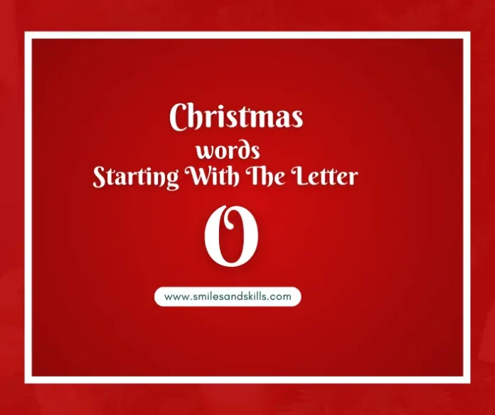 Christmas Words That Start With O