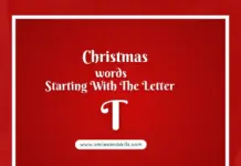 50 +Christmas Words That Start With T: 2025 Edition Christmas Words That-Start With T