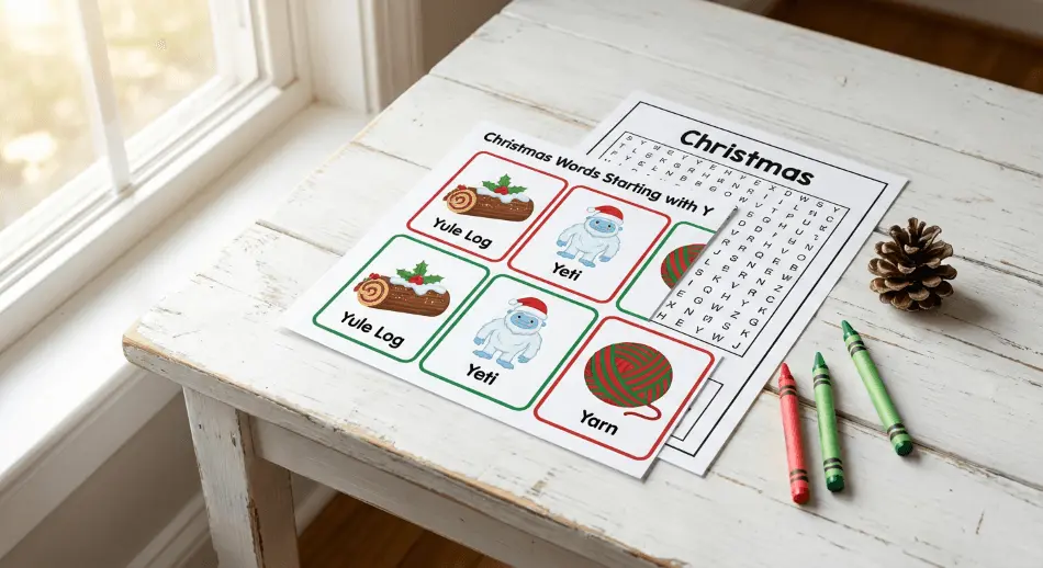 Christmas-words-with-y-activity-pack