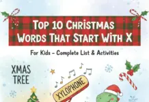 Top 10 Christmas Words That Start With X for Kids: Free Printables + Activities Top 10 Christmas Words Starting with X