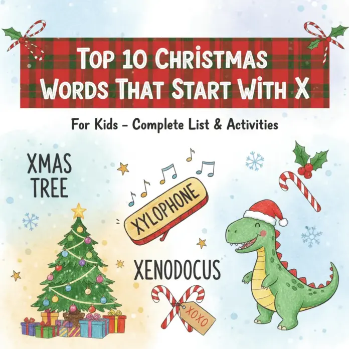 Top 10 Christmas Words Starting with X