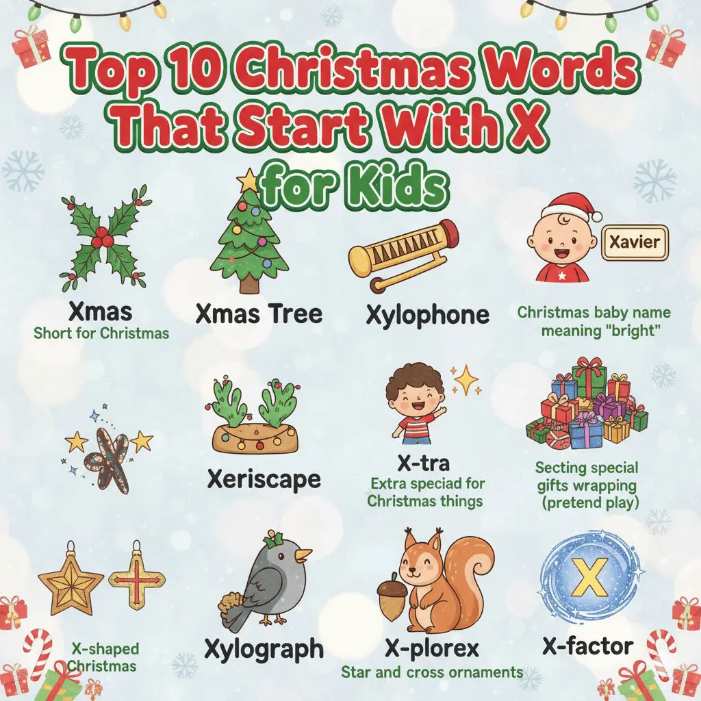 Christmas Words That Start with X