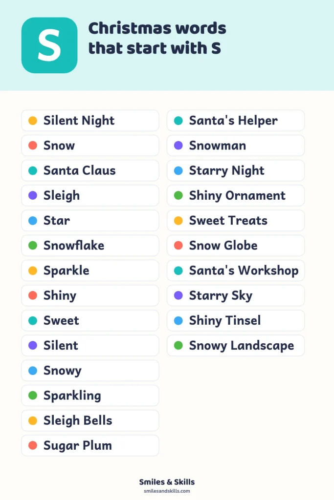 30 Christmas Words That Start With S: Sparkle Your Holiday!