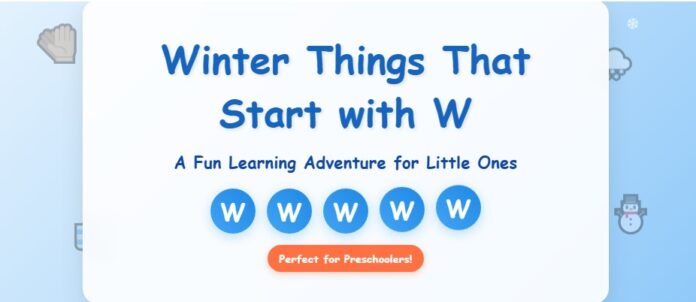 Winter Things That Start with W