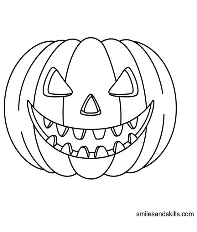 Scary Pumpkin with-Sharp Teeth