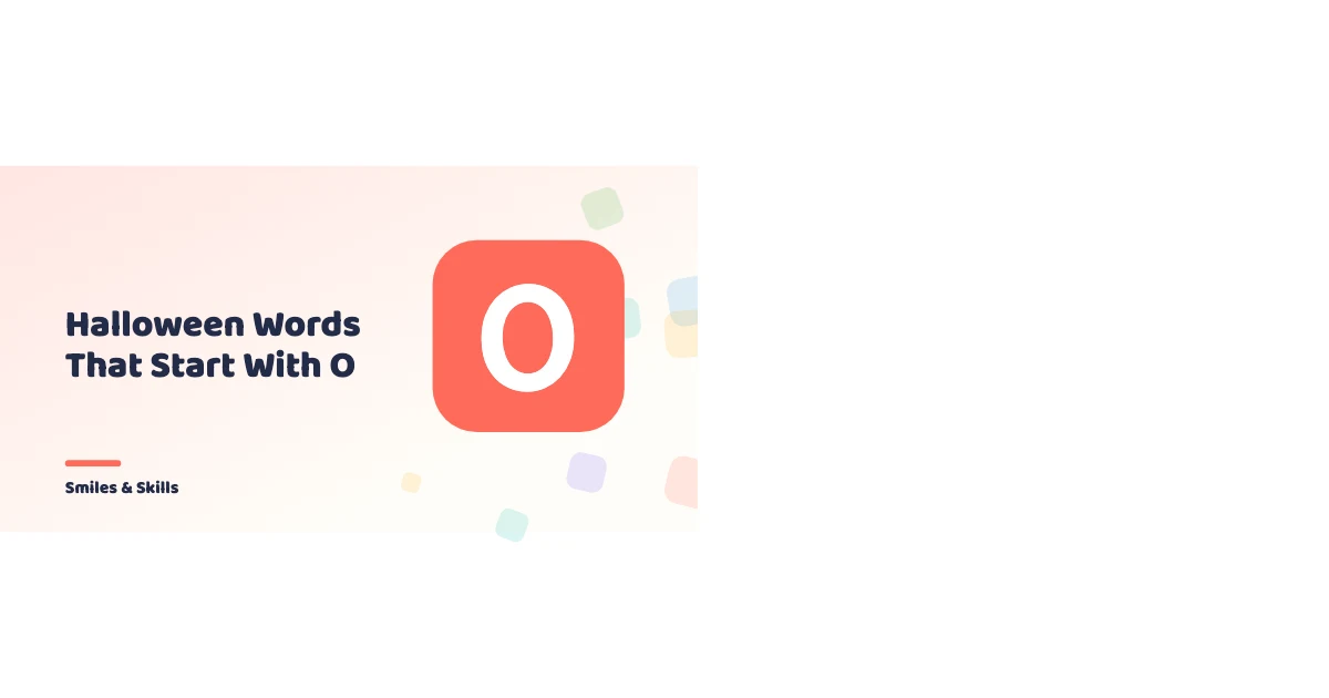 Halloween words that start with O