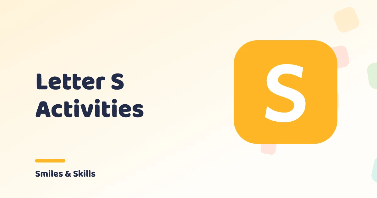 Letter S Activities for Preschoolers: 3 Ideas + 3 Free Printables